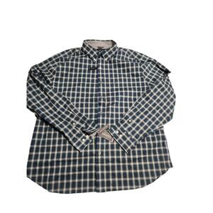 Nautica Blue Plaid Dress Shirt - Men's XXL - NWT